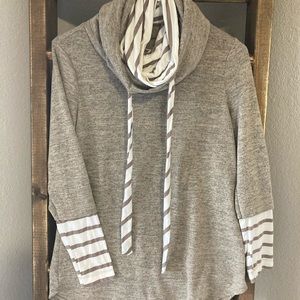 Cowl neck light weight sweater